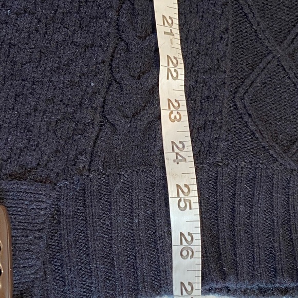 Cloth Logic Ladies XL Black Cable Knit Sweater V-Neck - Picture 7 of 9